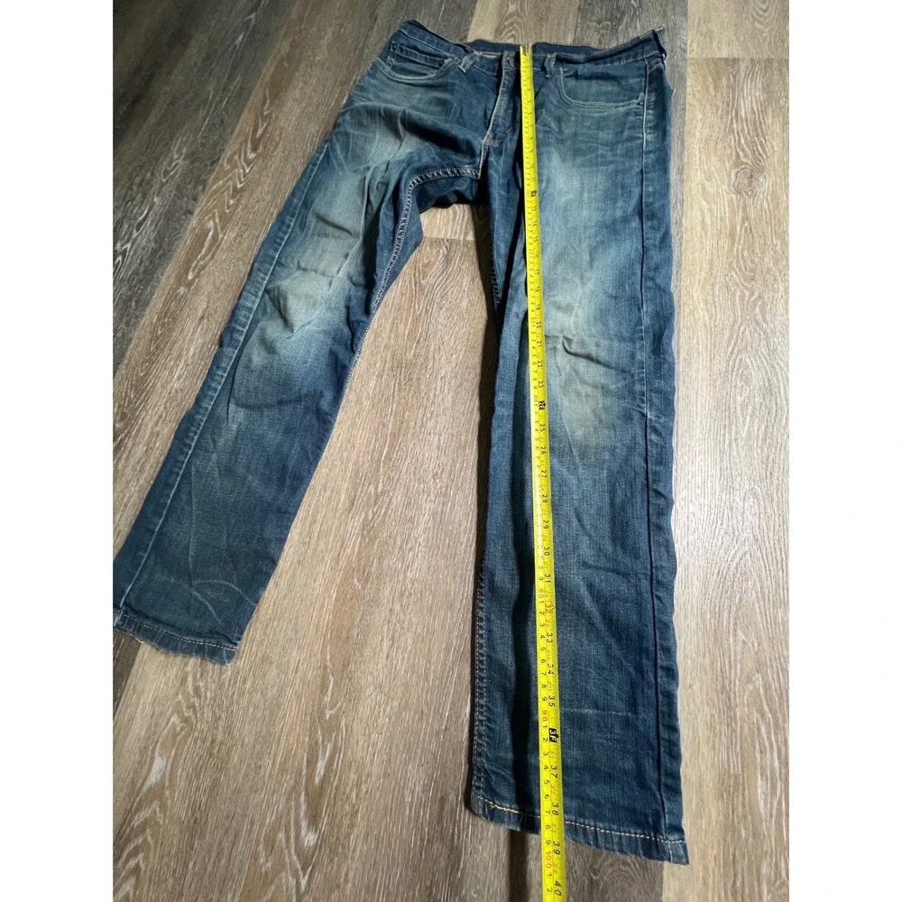 Levi's 502 Regular Taper‎ Jeans Mens 34x32 Blue Good Medium Wash Denim 5-Pocket